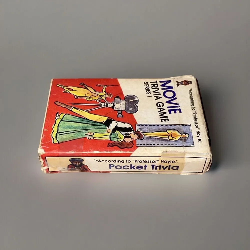 Vintage 1984 Series 1 Pocket Movie Trivia Game According To Professor Hoyle